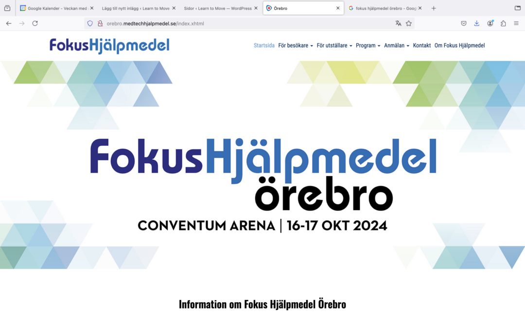 Try Learn to Walk at Fokus Hjälpmedel in Örebro!